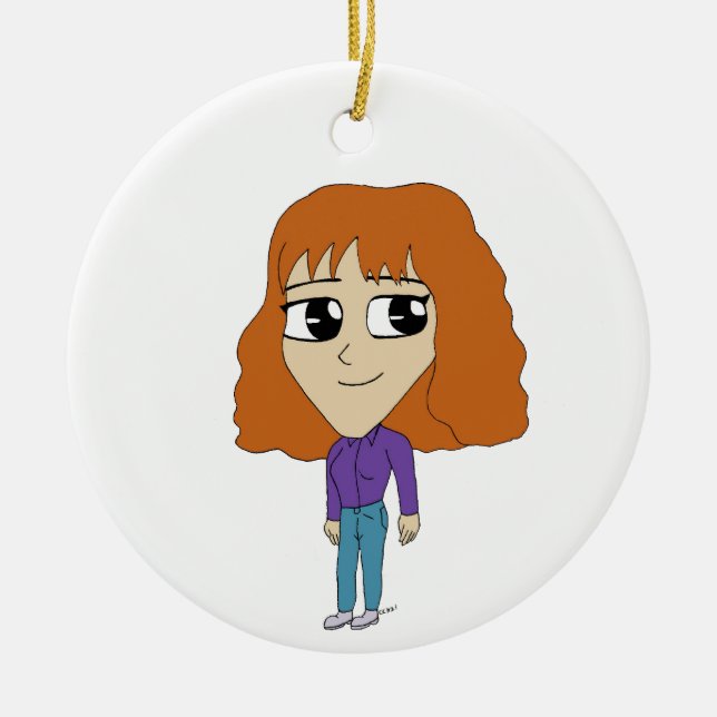 Chibi Keramik Ornament (Vorne)