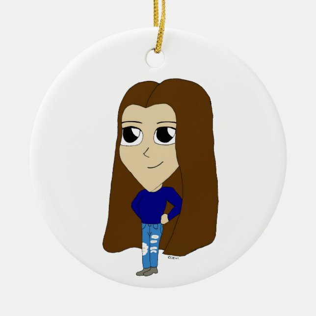 Chibi Keramik Ornament (Vorne)
