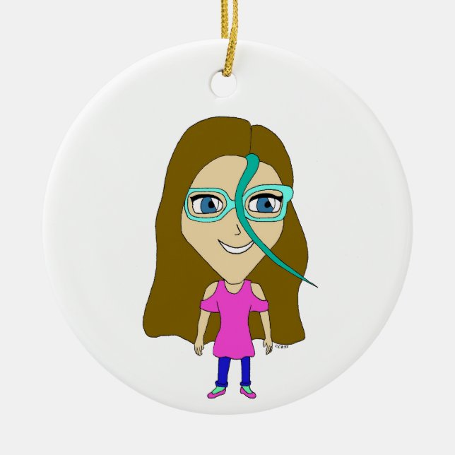 Chibi Keramik Ornament (Vorne)