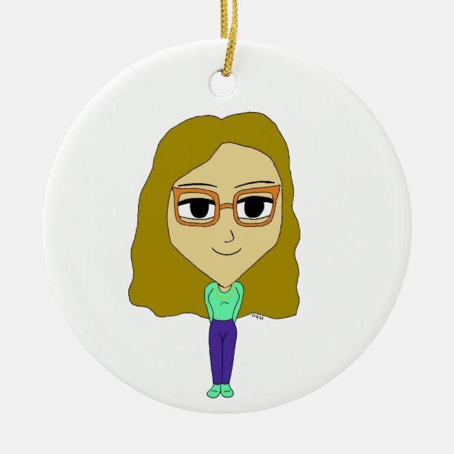 Chibi Keramik Ornament (Vorne)