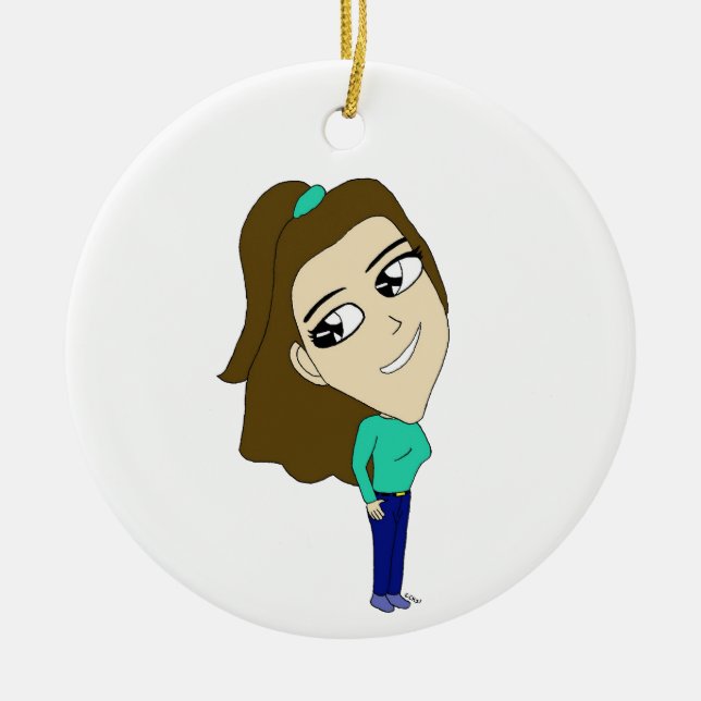 Chibi Keramik Ornament (Vorne)