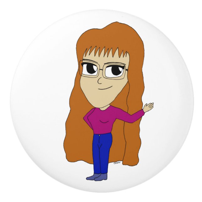 Chibi Keramikknauf (Vorderseite)