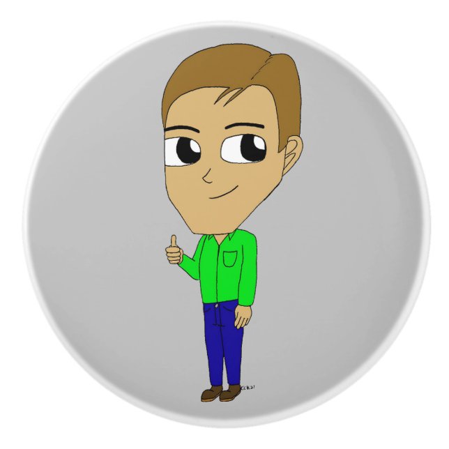 Chibi Keramikknauf (Vorderseite)