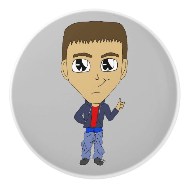 Chibi Keramikknauf (Vorderseite)