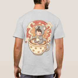 Chibi Koala Coffee Adventure Men's Graphic T-Shirt
