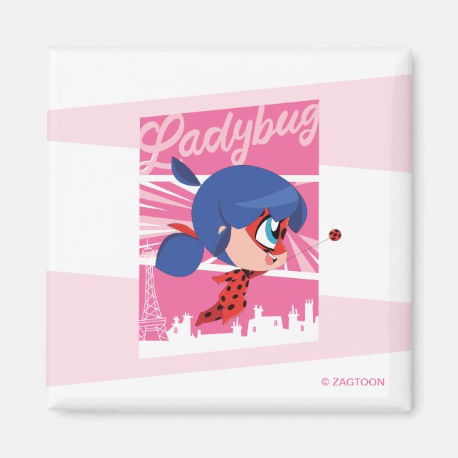 Chibi Ladybug in Paris Magnet (Vorne)