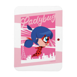 Chibi Ladybug in Paris Magnet