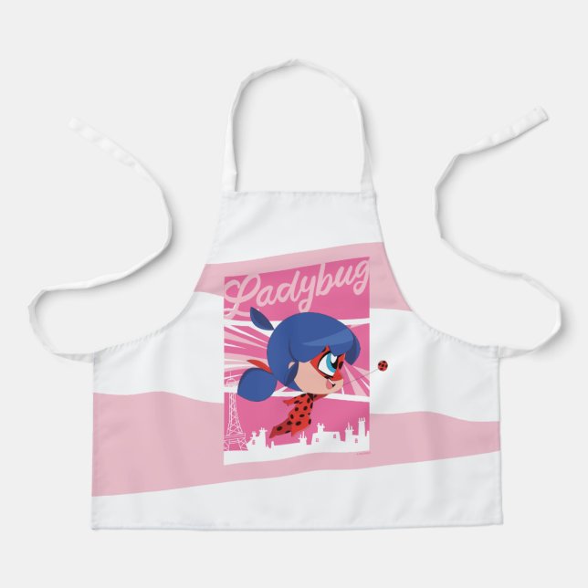 Chibi Ladybug in Paris Schürze (Vorderseite)