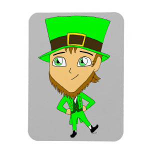Chibi leprechaun magnet