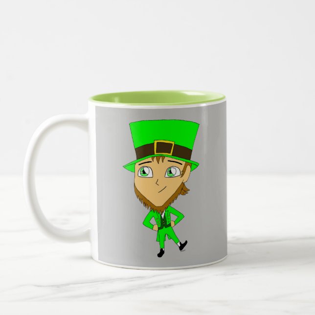 Chibi leprechaun zweifarbige tasse (Links)