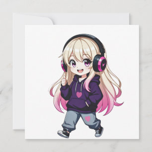 Chibi Lustig Einladung