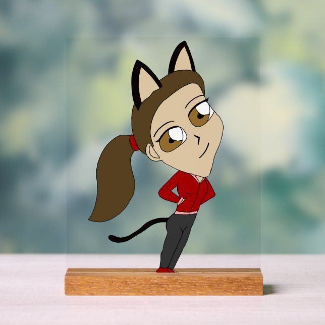 Chibi-Mädchen Acrylschild (Neutral)