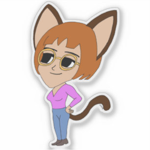 Chibi-Mädchen Aufkleber