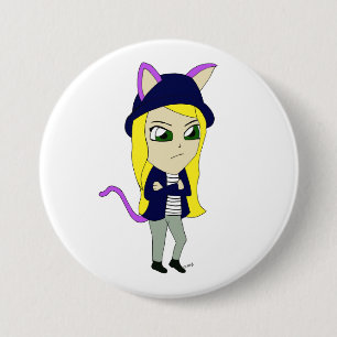 Chibi-Mädchen Button