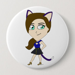 Chibi-Mädchen Button