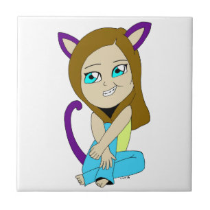Chibi-Mädchen Fliese