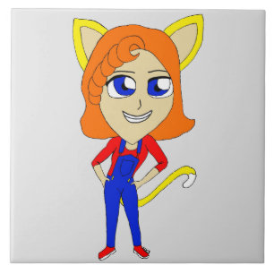 Chibi-Mädchen Fliese