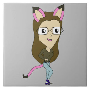 Chibi-Mädchen Fliese