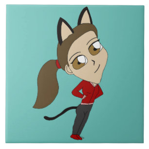 Chibi-Mädchen Fliese