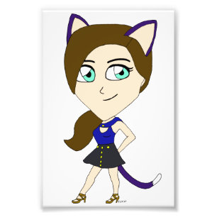 Chibi-Mädchen Fotodruck