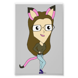 Chibi-Mädchen Fotodruck