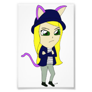 Chibi-Mädchen Fotodruck