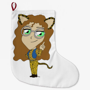 Chibi-Mädchen Großer Weihnachtsstrumpf