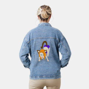 Chibi-Mädchen Jeansjacke