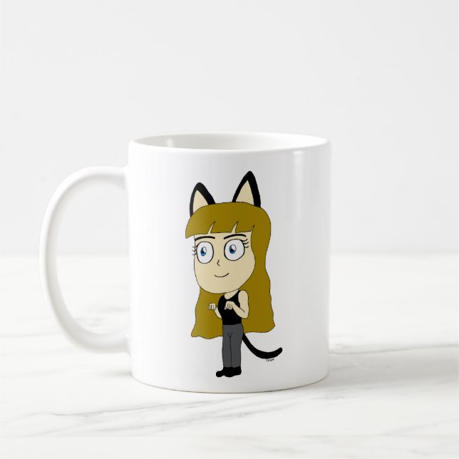 Chibi-Mädchen Kaffeetasse (Links)