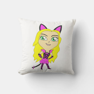 Chibi-Mädchen Kissen