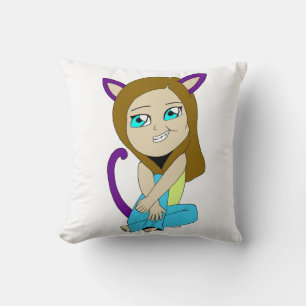 Chibi-Mädchen Kissen