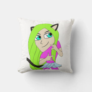 Chibi-Mädchen Kissen