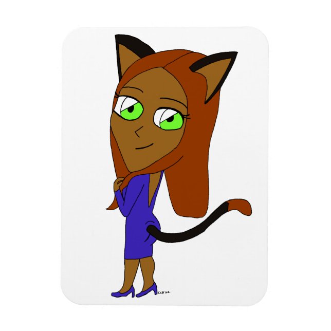 Chibi-Mädchen Magnet (Vertikal)