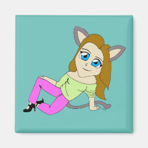 Chibi-Mädchen Magnet