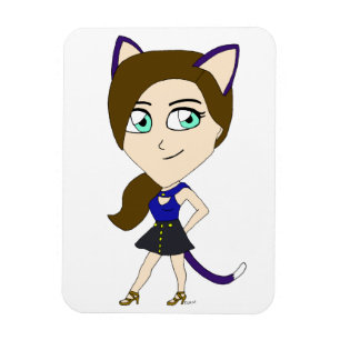 Chibi-Mädchen Magnet