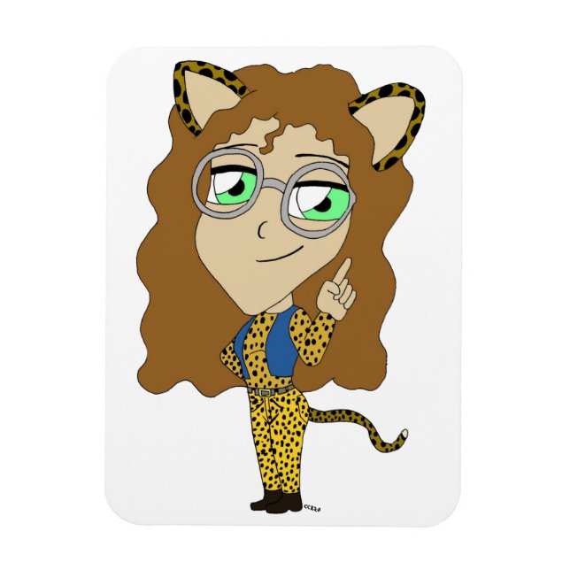 Chibi-Mädchen Magnet (Vertikal)