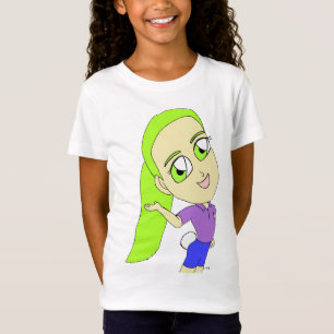 Chibi-Mädchen mit Hasenschwanz T-Shirt
