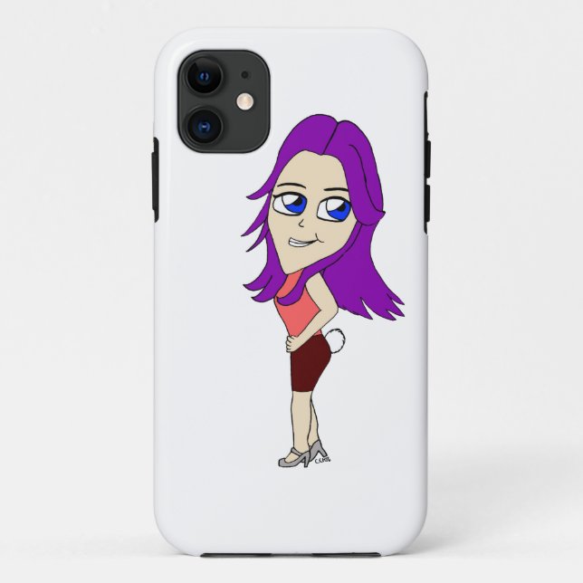 Chibi-Mädchen mit sonnigen Schwänzen Case-Mate iPhone Hülle (Rückseite)