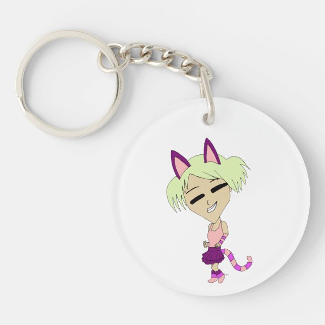 Chibi-Mädchen Schlüsselanhänger (Vorderseite)