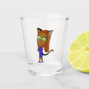 Chibi-Mädchen Schnapsglas