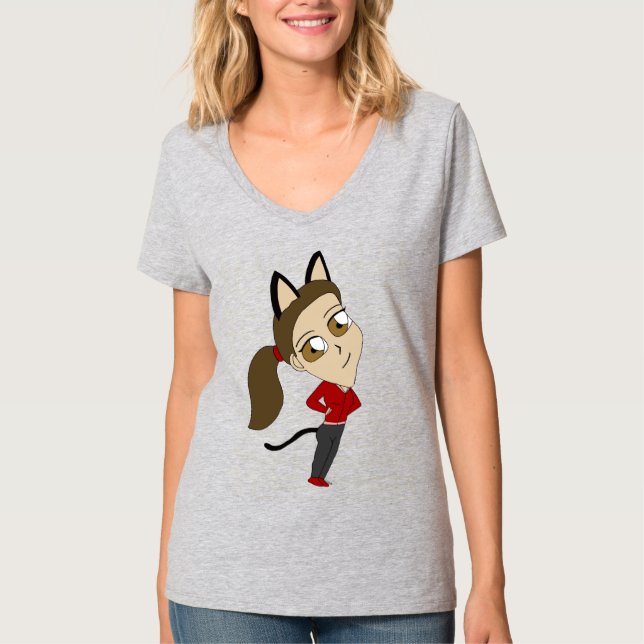 Chibi-Mädchen T-Shirt (Vorderseite)