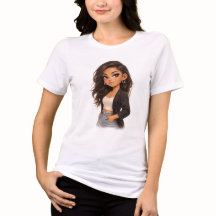 Chibi-Mädchen T-Shirt – Hauptcharakter Energie Ani