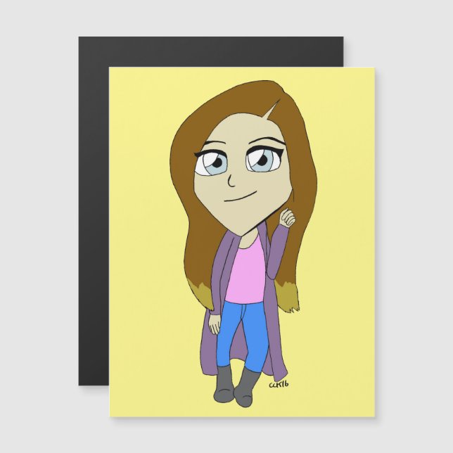 Chibi Magnetkarte (Vorne/Hinten)