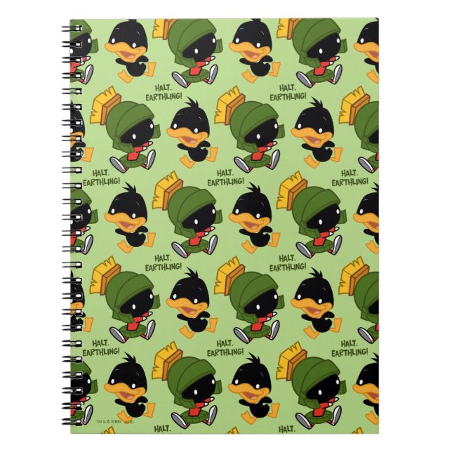 Chibi MARVIN THE MARTIAN™ & DAFFY DUCK™ Notizblock (Vorderseite)
