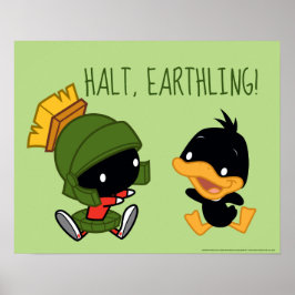 Chibi MARVIN THE MARTIAN™ & DAFFY DUCK™ Poster
