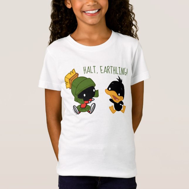 Chibi MARVIN THE MARTIAN™ & DAFFY DUCK™ T-Shirt (Vorderseite)