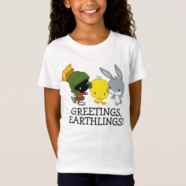 Chibi MARVIN THE MARTIAN™, TWEETY™ & BUGS BUNNY™ T-Shirt (Vorderseite)
