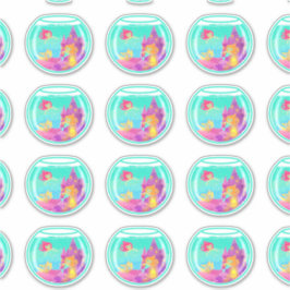 Chibi Mermaids (Blatt) Konturaufkleber Aufkleber