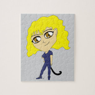 Chibi mit einem katzenähnlichen Schwanz Puzzle