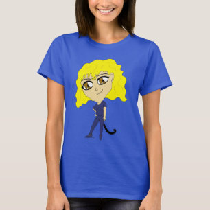 Chibi mit einer Katze wie Schwanz T-Shirt